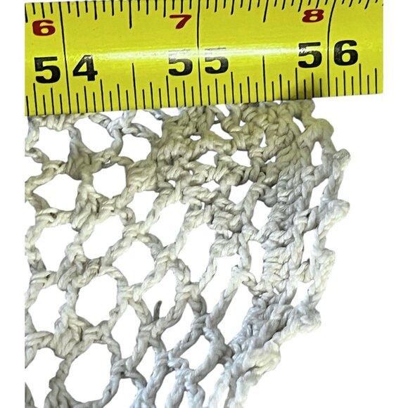 Handmade Round Crochet Tablecloth 56" Dia. Cotton & Ramie Blend Vintage - Picture 5 of 11